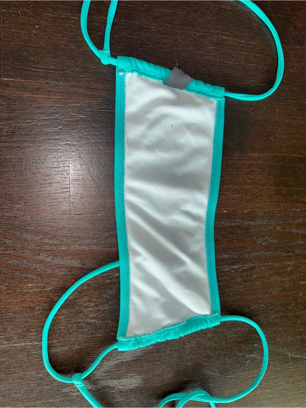 Boutine LA Aqua Blue Bandeau Tie-Side Bikini - Picture 4 of 5